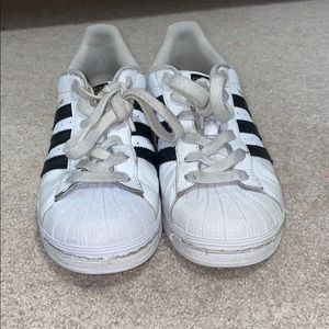 Adidas Black and White shoes